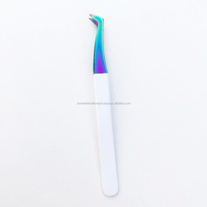 แหนบต่อขนตาหลายปลายทำจากสแตนเลสปลายแหลมทนทานสำหรับใช้ติดฉลากได้เอง - Product Image 2