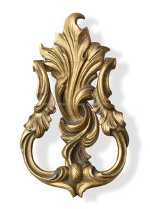 OMG Industries aldaba de puerta con cabeza de animal de latón macizo, restauradores de acabado negro de hierro fundido, tirador de arte para accesorios de ventana de puerta - Product Image 2