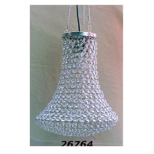 Lanterne en métal antique et lampe à suspension en cristal pour photophore - Product Image 2