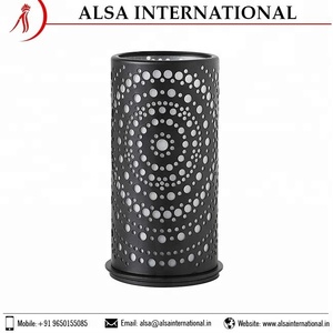 Portavelas de hierro hecho a mano con patrón personalizado para decoración del hogar, uso navideño, tamaño personalizado disponible en stock - Product Image 2