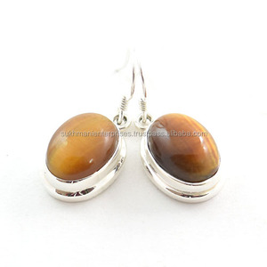925 Silver Rainbow Moonstone Earring Stylish Jewelry Solid Sterling Silver Plated Bohemian Style Fashionable Rainbow gemstone - Product Image 5