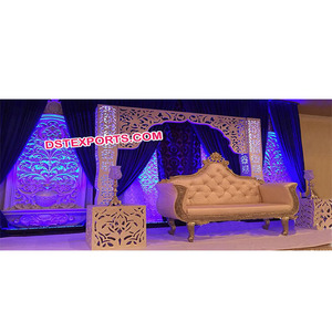 Panel de fibra de vidrio para escenario de boda, juego de pilares para escenario de estilo indio, a la venta, novedad - Product Image 1