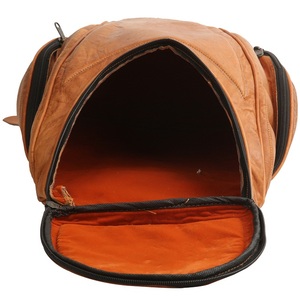 Sac à dos en cuir véritable, sac à dos rembourré, Style Vintage, grande taille - Product Image 5