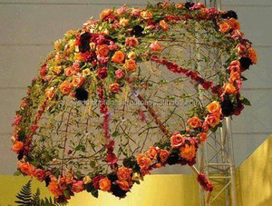 Centro de mesa de boda, paraguas de hierro forjado, accesorios de mesa de Metal de gran tamaño - Product Image 4