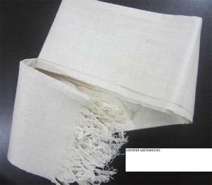 Ahimsa de seda telas en colores blanco adecuado para morir y fabricación de pañuelos de seda - Product Image 2