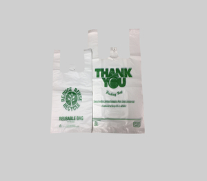 bags for foodstuff/t-shirt plastic bags with handle made in Vietnam - Product Image 1