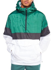 Veste coupe-vent en nylon imperméable à blocs de couleur, mode décontractée de haute qualité pour hommes, hip-hop, personnalisable, à capuche respirante - Product Image 4