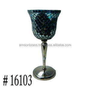 Bougeoir à Base martelée, chandelier pour Table de dîner - Product Image 4