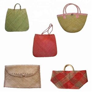 Wicker Grass <b>Bag</b> Handmade <b>Straw</b> Tote <b>Bag</b> Woven Grass <b>Bag</b> for Souvenirs - Product Image 1