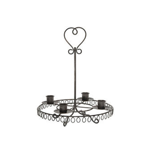 Portavelas de luz de té reciclada rústica - Product Image 1