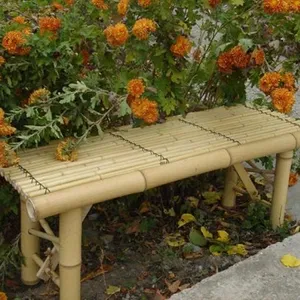 Outdoor Bamboo bench for garden furniture decoration