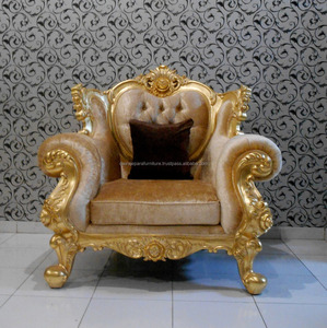 Sofá Individual Clásico de Lujo con Tallado Pesado - Product Image 2