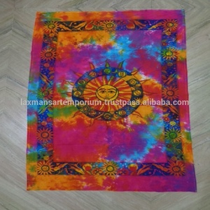 Tapisseries murales en coton tricoté multicolores lavables à motifs solaires pour la décoration intérieure, exportées d'Inde - Product Image 4