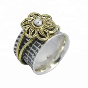 Prachtige Handgemaakte Spinner Ring Effen 925 Sterling Zilveren Sieraden Mooi Modieus Nieuwste Ontwerp Nieuwe Trending Sieraden