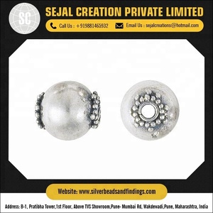 B161 Perles en argent sterling pour bijoux pour bracelets colliers boucles d'oreilles et perles en vrac - Product Image 3