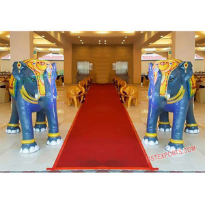 Statue d'éléphant en plastique FRP, décoration pour mariage, statue pour passerelle, princesse indienne et Royal - Product Image 1