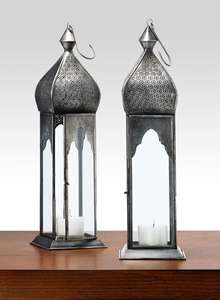 Bougeoir pilier suspendu en métal noir de style vintage aide rustique durable et robuste décor de maison et de mariage - Product Image 3