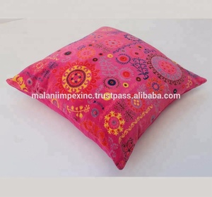 Latest Elegant Suzani Design Print Cotton <b>Velvet</b> Square <b>Cushion</b> <b>Cover</b> Home Textile Pillow Cases Wholesale - Product Image 2