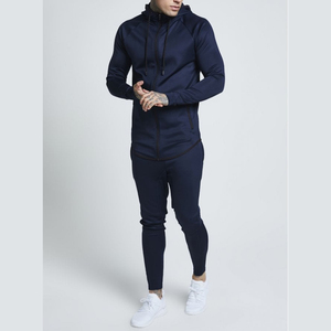 Chándal deportivo para hombre de alta calidad con logotipo personalizado, chándal de poliéster cortavientos, ropa de calle con cremallera - Product Image 2