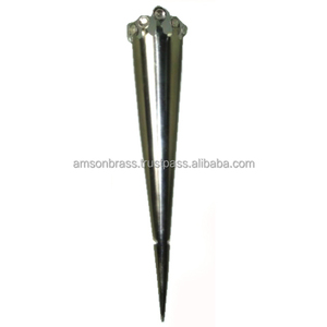 Florero de Metal de latón para decoración del hogar, cono decorativo - Product Image 3