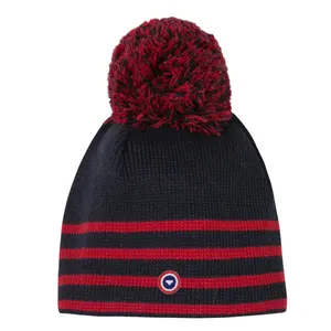 Gorro de punto acrílico de invierno para hombres y mujeres, accesorio de viaje cómodo inspirado en la escena de la playa, gorros de tela comunes - Product Image 1