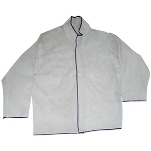 Chaqueta de soldadura de cuero dividido de vaca unisex al por mayor, ropa de trabajo de seguridad industrial de buena calidad, características de protección para hombres - Product Image 1