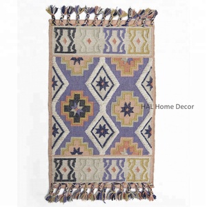 Tapis en laine faits à la main, vente en gros de grands tapis de sol pour chambre à coucher, tapis marocain noué à la main, fabricant indien - Product Image 5