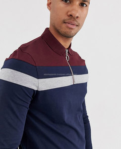 Polo de golf de algodón transpirable de manga corta bordado para hombre al por mayor personalizado a granel - Product Image 1
