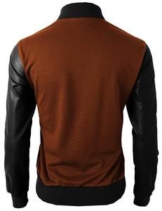 Chaqueta Deportiva Universitaria Personalizada Más Popular con Cuello Alto y Logotipo Bordado en la Parte Delantera, Chaqueta de Invierno de Alta Calidad - Product Image 3