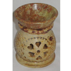 Chauffe-huile en pierre de savon naturelle, décoration de la maison - Product Image 1