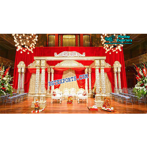 Mandap de Doble Pilar para Bodas del Sur de la India, Fabricantes de Mandaps para Bodas Indias, Venta de Mandaps para Bodas Hindúes, Exportaciones a EE. UU., Reino Unido y DST - Product Image 1