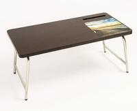 Table de lit pour ordinateur portable avec support mobile intégré et tapis de souris