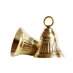 ออกแบบที่กำหนดเองขนาดเล็กทองเหลืองแขวนระฆังสำหรับประตูขายส่ง - Product Image 4