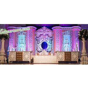 Exclusive Indo Canadian Wedding Stage Back <b>Frames</b> Indian Wedding Stage <b>Backdrop</b> Panels <b>Frames</b> Manufacturer and Exporter - Product Image 1