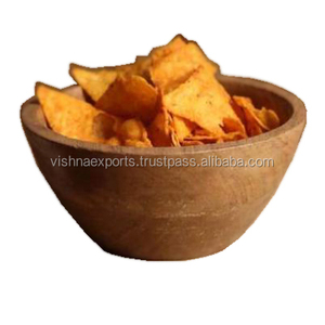 Grand bol à collation en bois élégant et durable pour vos friandises préférées - Product Image 1