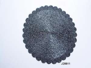 Glass Bead <b>Place</b> <b>Mats</b> in Golden Color and Round Shape Table Ware Tableware - Product Image 5