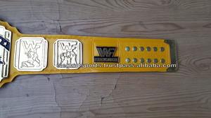 Yellow Intercontinental 4mm <b>Wrestling</b> Championship Belt - Product Image 5