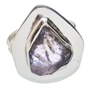 Anillo de piedras preciosas naturales de tanzanita diseñador 925 anillo de tanzanita de plata esterlina sólida para mujer anillo de tanzanita de plata hecho a mano - Product Image 1