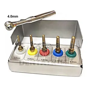 Implante Dental hueso expansor tornillos Kit de 5 piezas con Llave de trinquete dentista herramientas