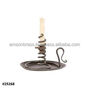 <b>Black</b> Finishes Iron Single <b>Pillar</b> <b>Candle</b> for Church Metal <b>Candle</b> <b>Holder</b> Gold Color with <b>Black</b> Stand <b>Pillar</b> <b>Candle</b> <b>Holder</b> - Product Image 2