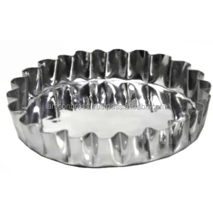 Plat à tarte en métal aluminium de forme ronde Plats à bordure en spirale Plats Conception de plaque de chargeur en métal personnalisée - Product Image 1