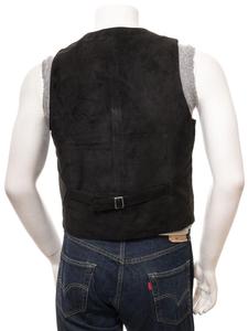 Moda personalizada Reversible para hombre Biker/motocicleta Chaleco de cuero de ante transpirable ropa exterior con botón decoración para motociclismo - Product Image 2