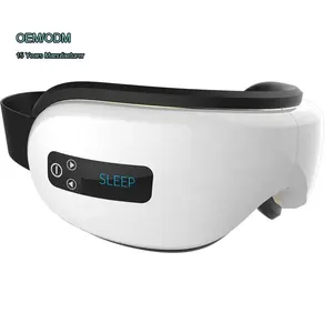 Opvouwbare Draagbare Oplaadbare Eye Massager Draadloze Oogmasker Met Verwarming Trillingen En Luchtdruk Muziek Therapie