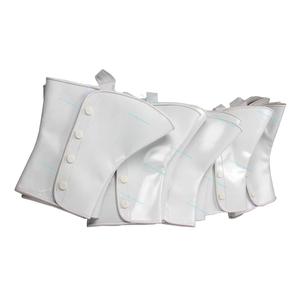 Botas blancas de cuero auténtico, color negro - Product Image 5