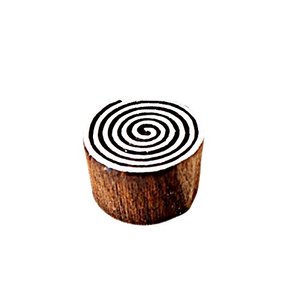 Motif d'impression artisanale sculpté à la main pour tampons décoratifs Saree Border - Product Image 3