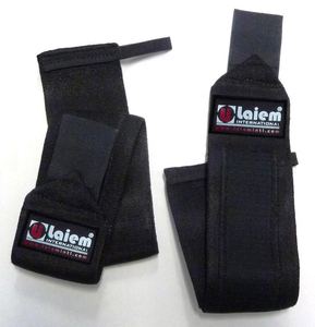 Bandes de poignet unisexes antidérapantes et respirantes avec fermeture à boucle et crochet pour la musculation, la gym et la gymnastique - Matériel en caoutchouc naturel et PVC - Product Image 1