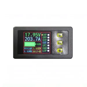 Taidacent VAC9010H Hall Coulomb Meter Warna LCD DC Bidirection Multifunction Tester Resistivitas Listrik Alat Ukur