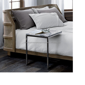 Modern Style Bed & <b>Sofa</b> <b>Side</b> Metal <b>Table</b> with Marble Top <b>for</b> Low Spaces & Various Rooms Tea <b>Table</b> <b>for</b> Your Home - Product Image 2