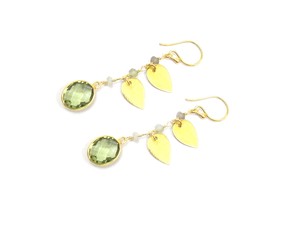 Green Amethyst Beautiful Charms Oval Shape Natural Multi Gemstone Jewelry Handmade <b>Hoop</b> with <b>Gold</b> Plated CZ Earring - Product Image 5