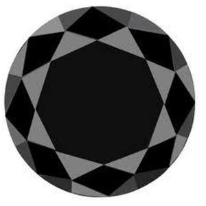 2 Carat Round Brilliant Cut Synthetic Black Moissanite Diamond Bulk Wholesale Loose for Jewelry Making - Product Image 1